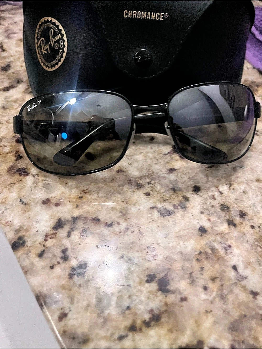 Ray-Ban RX6517D Metal Phantos Sunglasses Black & Gray
